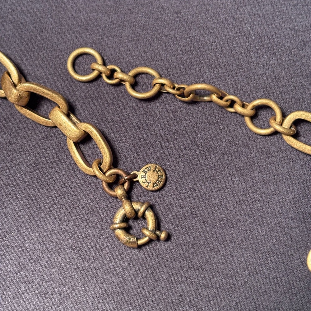 J Crew White and Gold Necklace and Earring Set - Picture 6 of 6